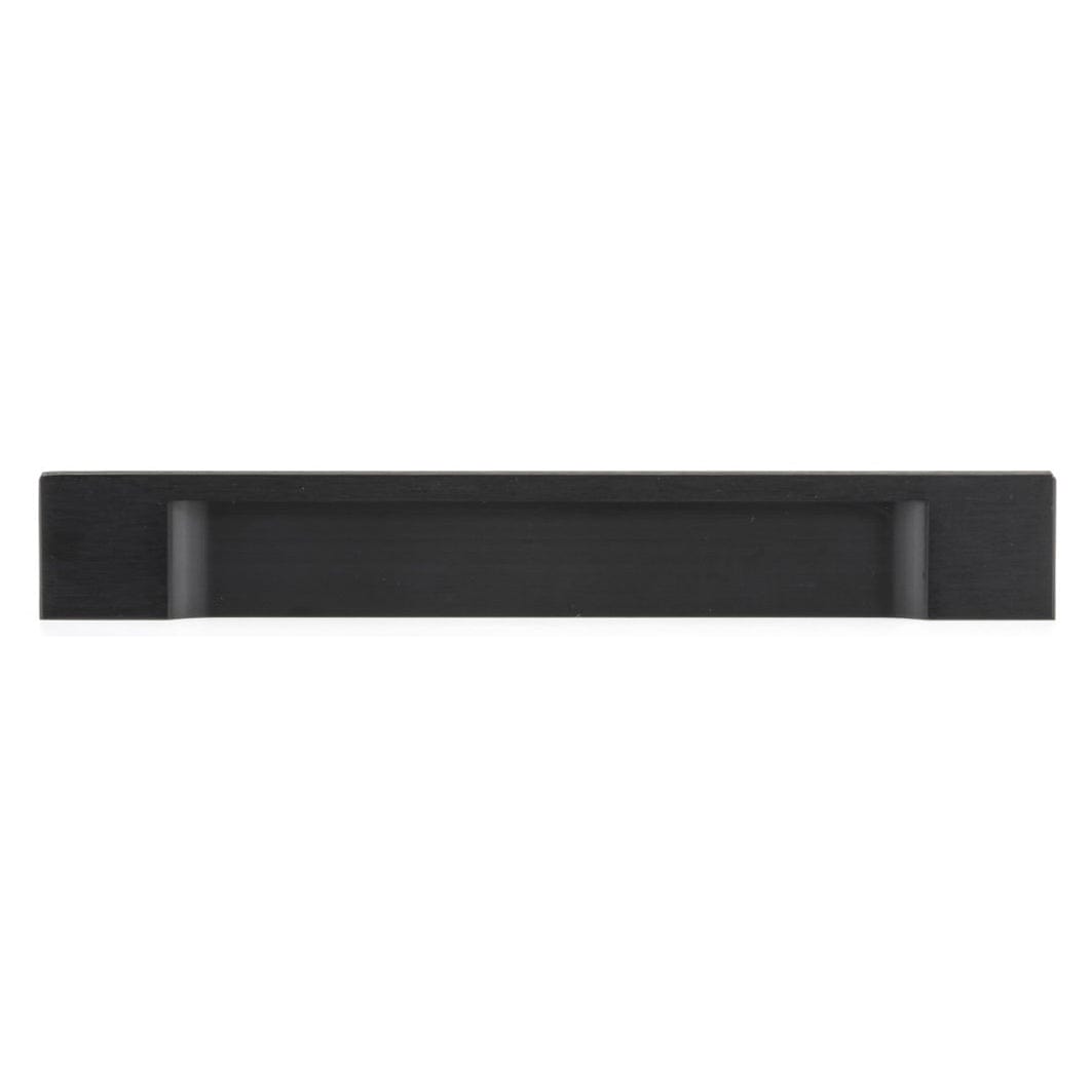 Contemporary Pull, 5-1/16" Center-to-Center, Brushed Black alt 0
