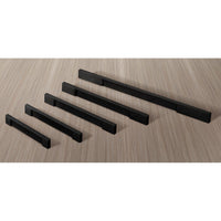 Contemporary Pull, 5-1/16" Center-to-Center, Brushed Black alt 0