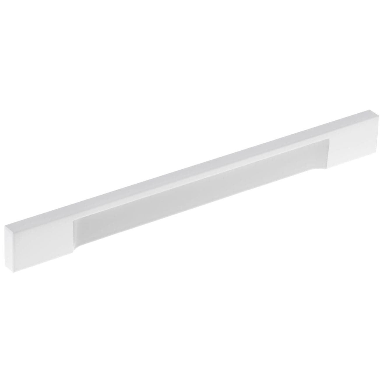 Contemporary Pull, 7-9/16" Center-to-Center, White alt 0
