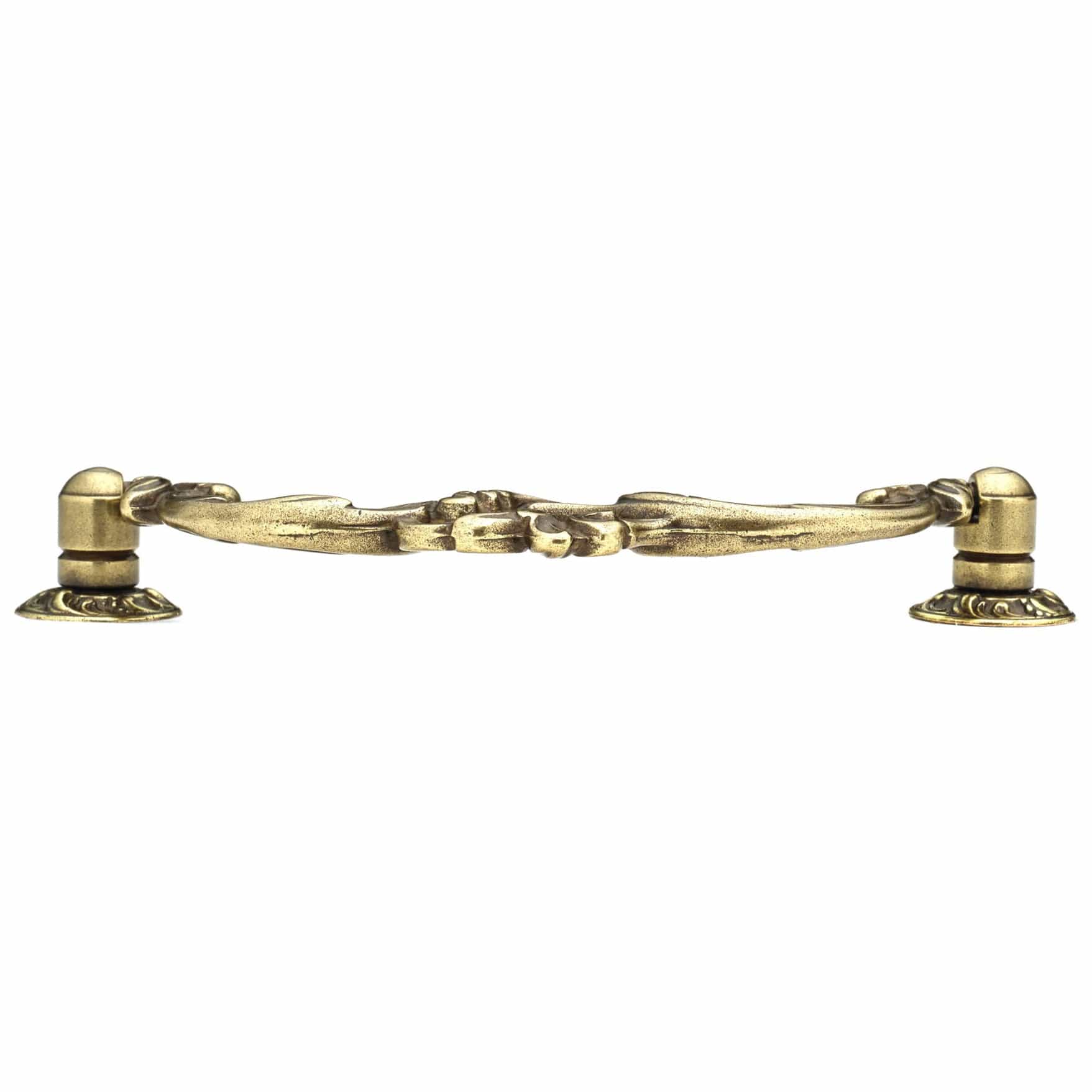 Traditional Pull, 4-1/4" Center-to-Center, Burnished Brass alt 0
