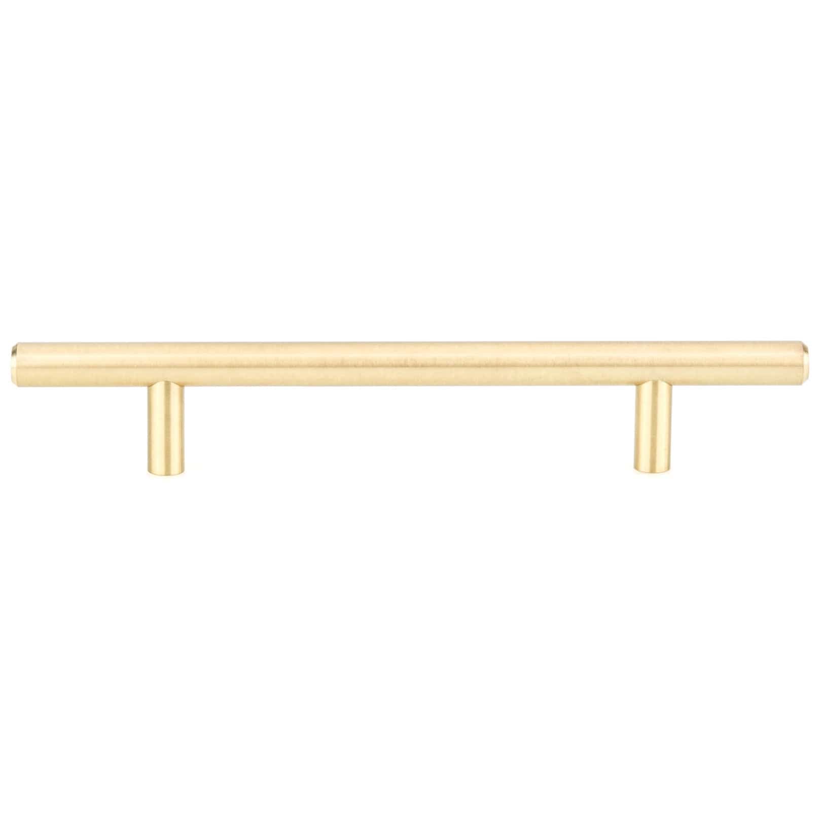 Contemporary Pull, 5-1/16" Center-to-Center, Satin Brass alt 0