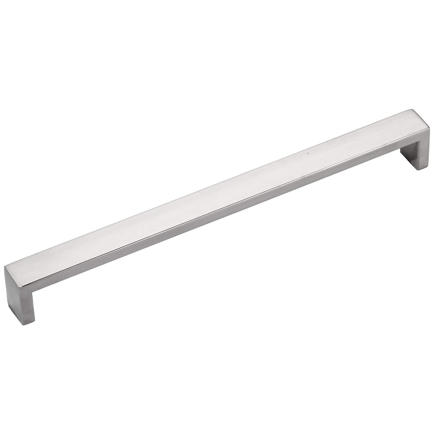 Contemporary Pull, 10-1/8" Center-to-Center, Polished Stainless Steel alt 0