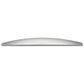 Contemporary Cup Pull, 3-3/4" Center-to-Center, Satin Chrome alt 0