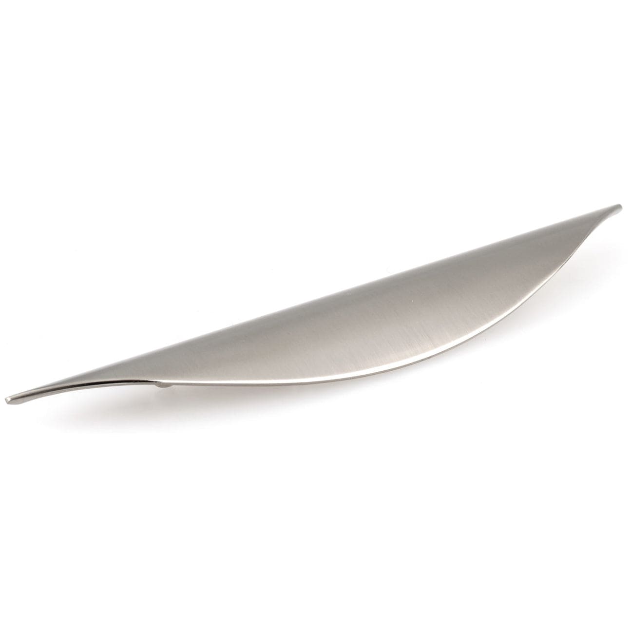 Contemporary Cup Pull, 3-3/4" Center-to-Center, Brushed Nickel alt 0
