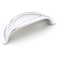 Traditional Cup Pull, 3" Center-to-Center, Chrome alt 0