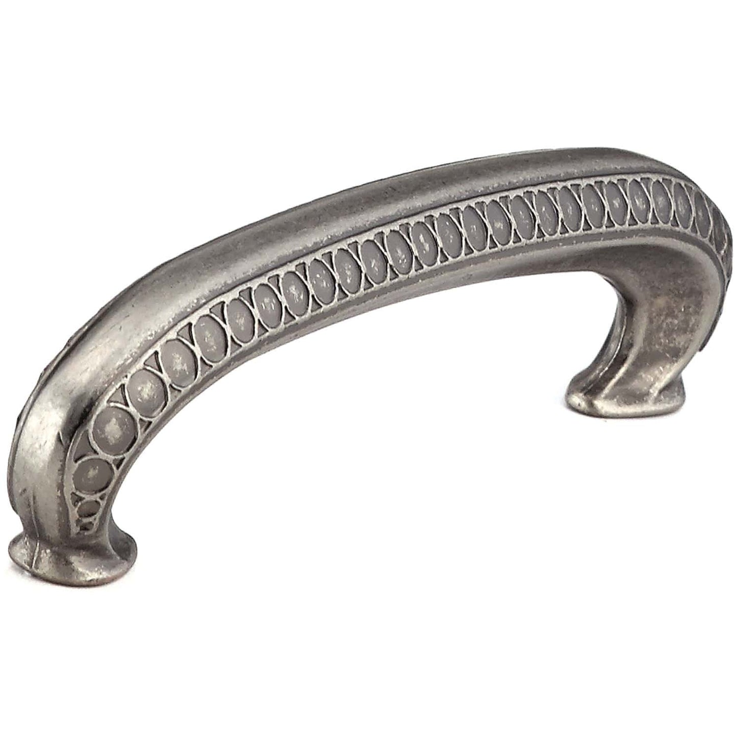 Traditional Pull, 3-3/4" Center-to-Center, Pewter alt 0