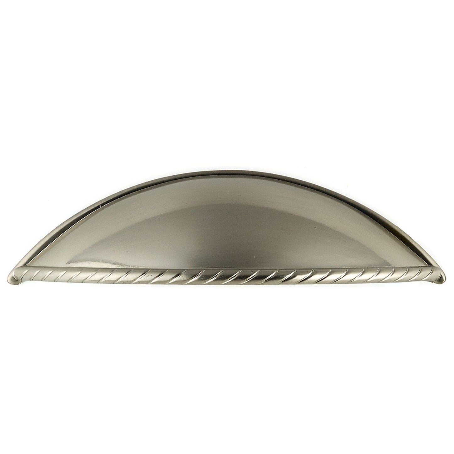 Traditional Pull, 3-3/4" Center-to-Center, Brushed Nickel alt 0
