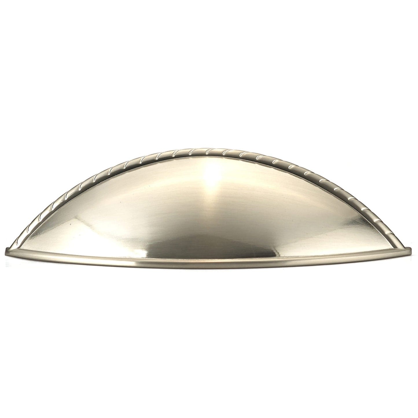 Traditional Pull, 3-3/4" Center-to-Center, Brushed Nickel alt 0