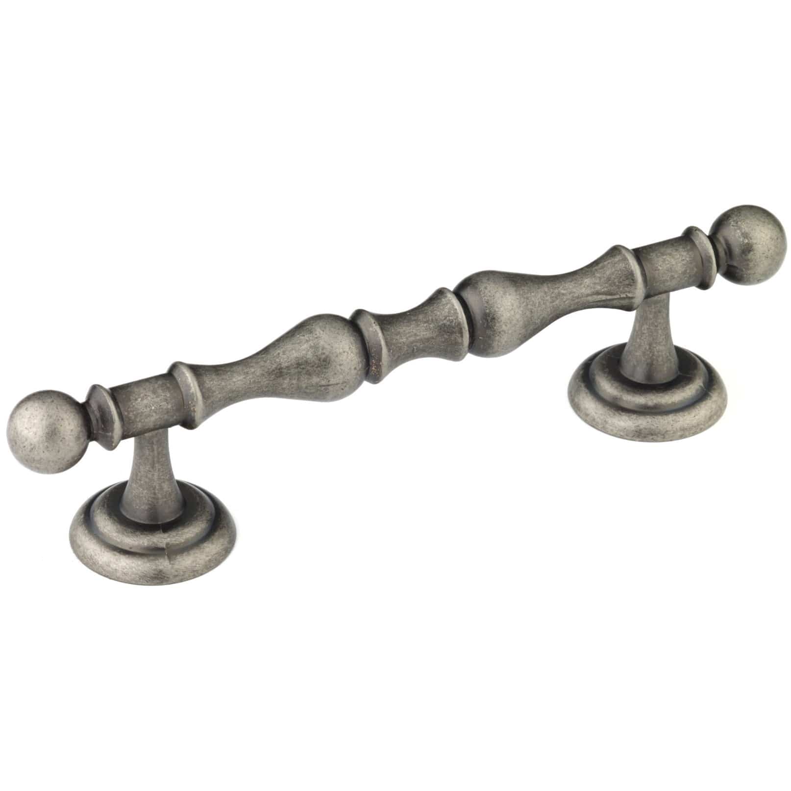Traditional Pull, 4" Center-to-Center, Pewter alt 0