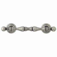 Traditional Pull, 4" Center-to-Center, Pewter alt 0