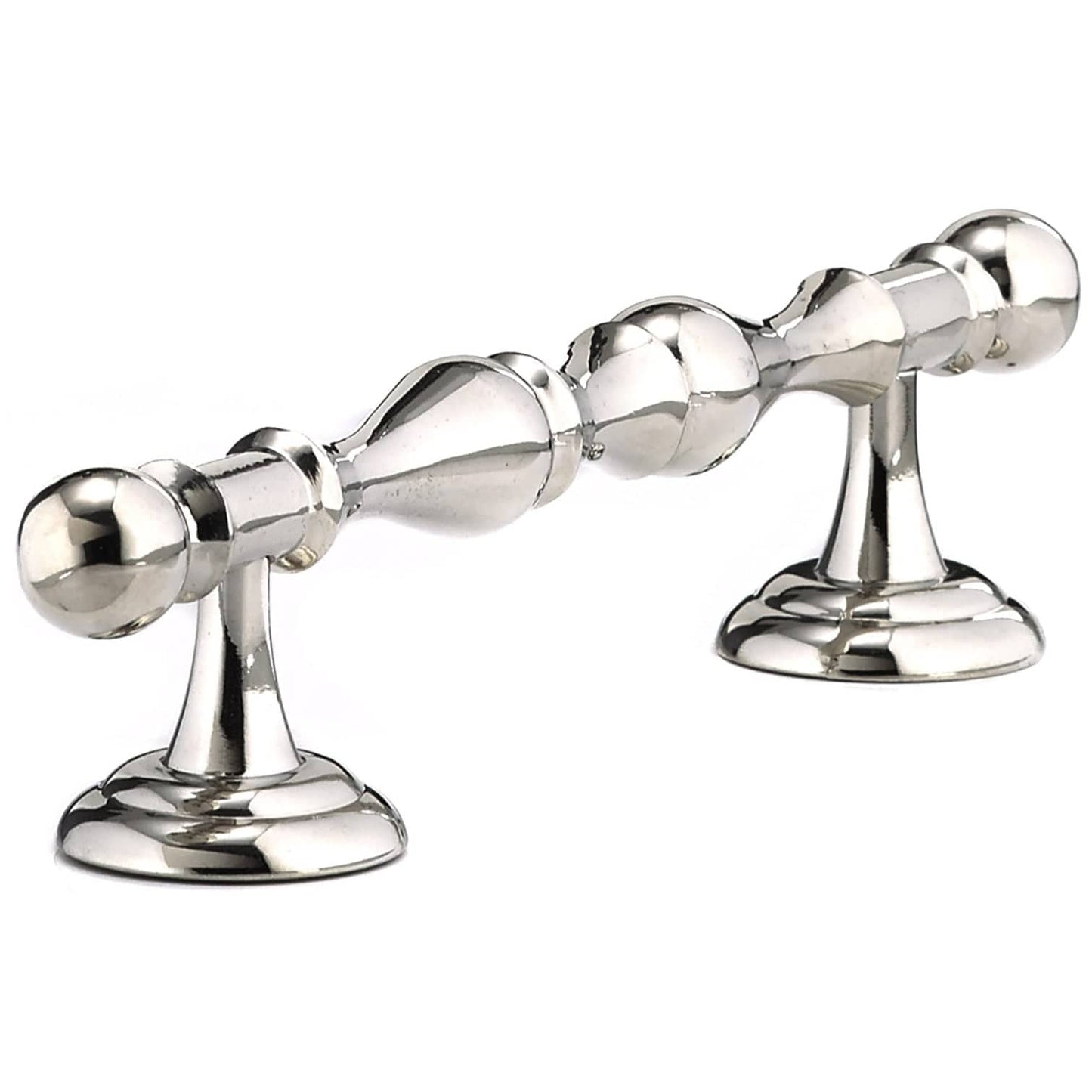Traditional Pull, 4" Center-to-Center, Polished Nickel alt 0