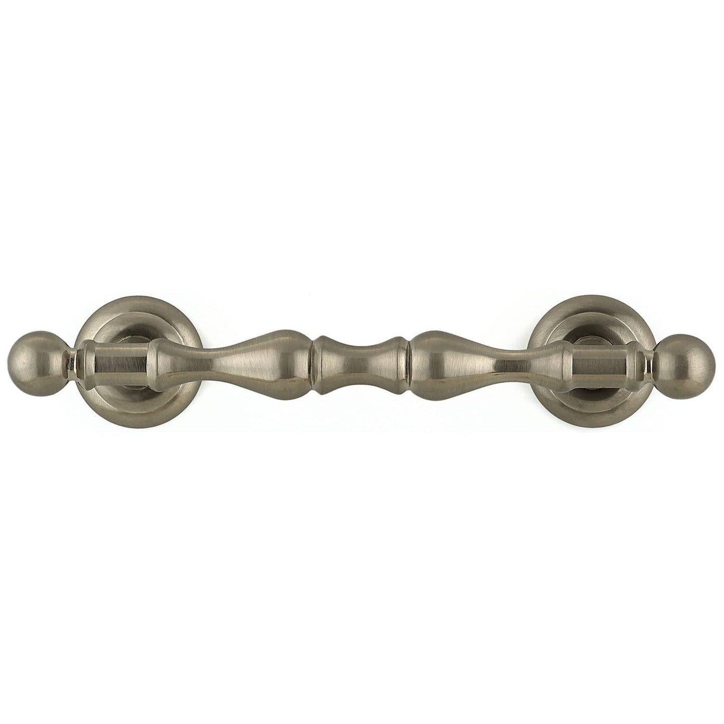 Traditional Pull, 4" Center-to-Center, Brushed Nickel alt 0