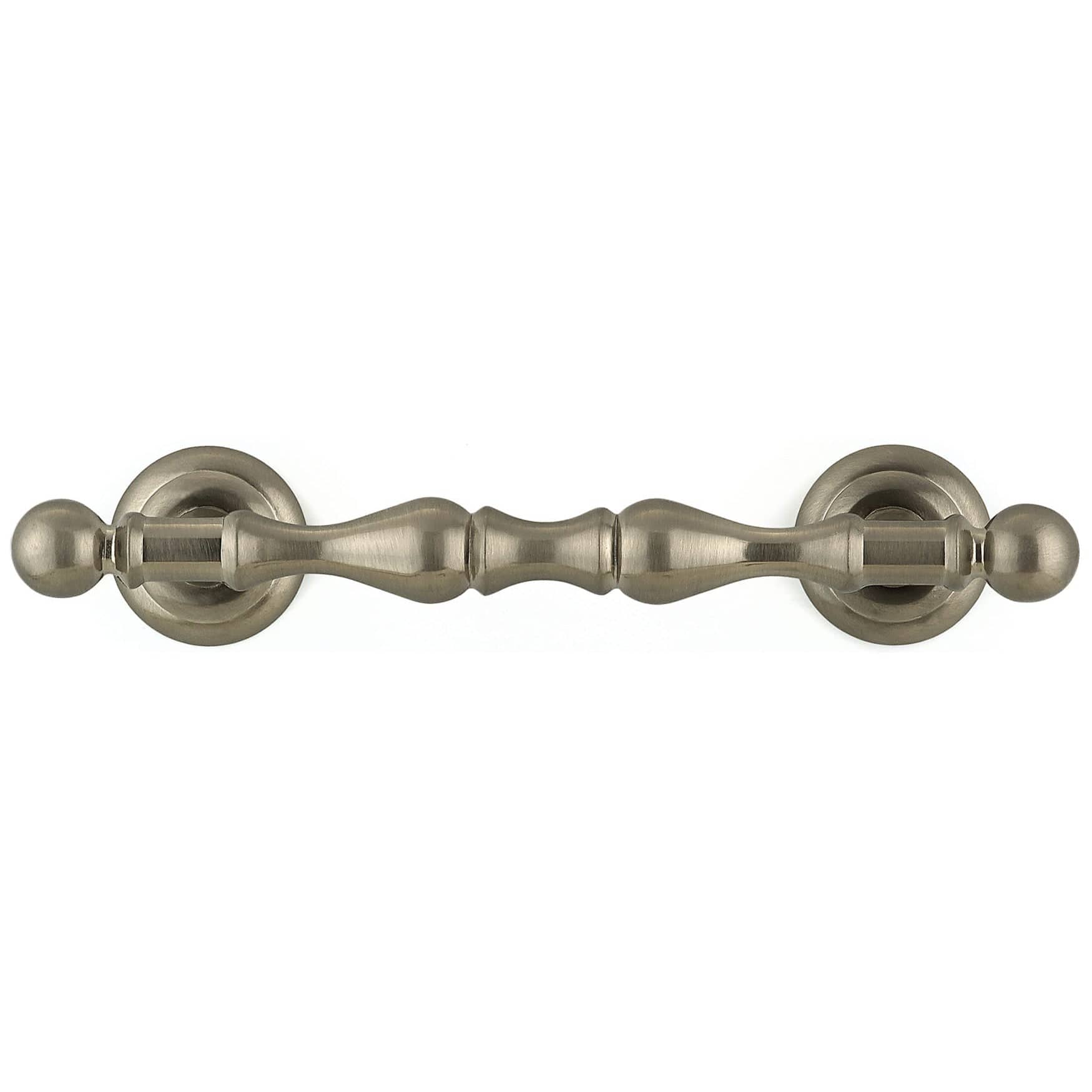 Traditional Pull, 4" Center-to-Center, Brushed Nickel alt 0