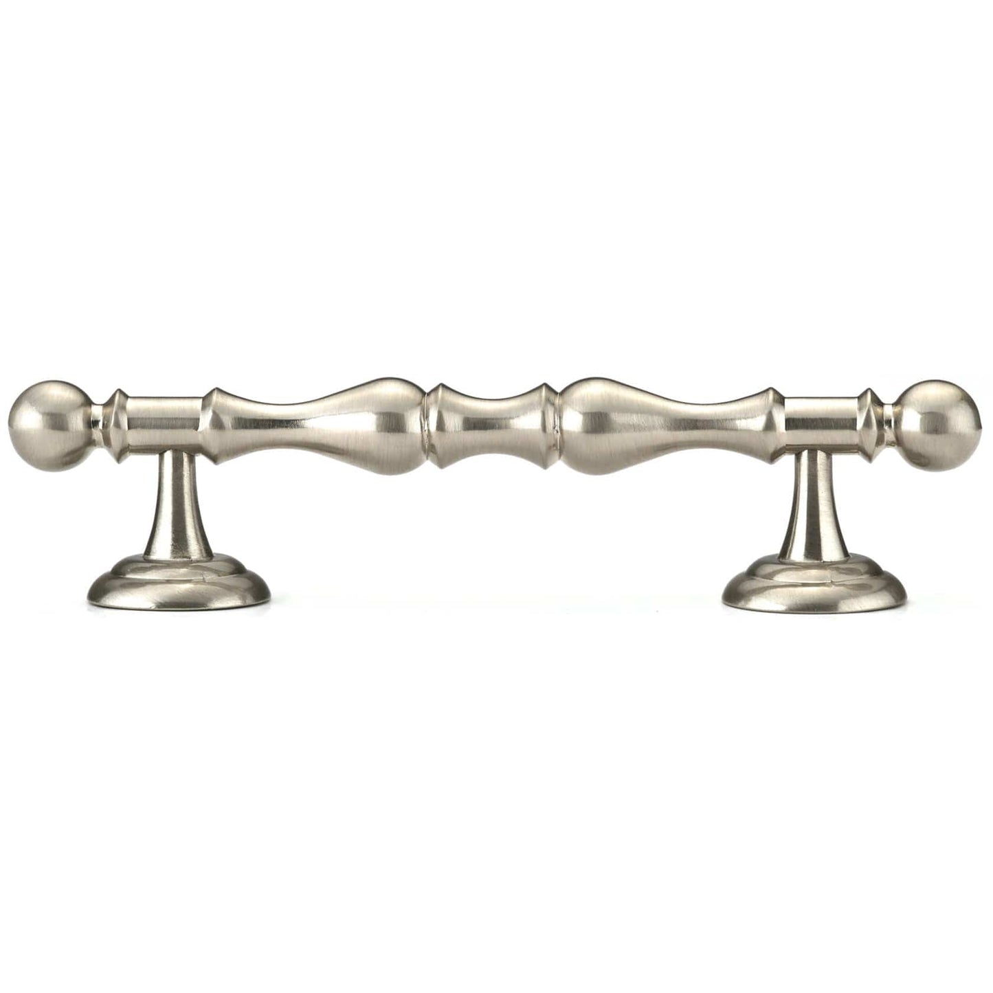 Traditional Pull, 4" Center-to-Center, Brushed Nickel alt 0