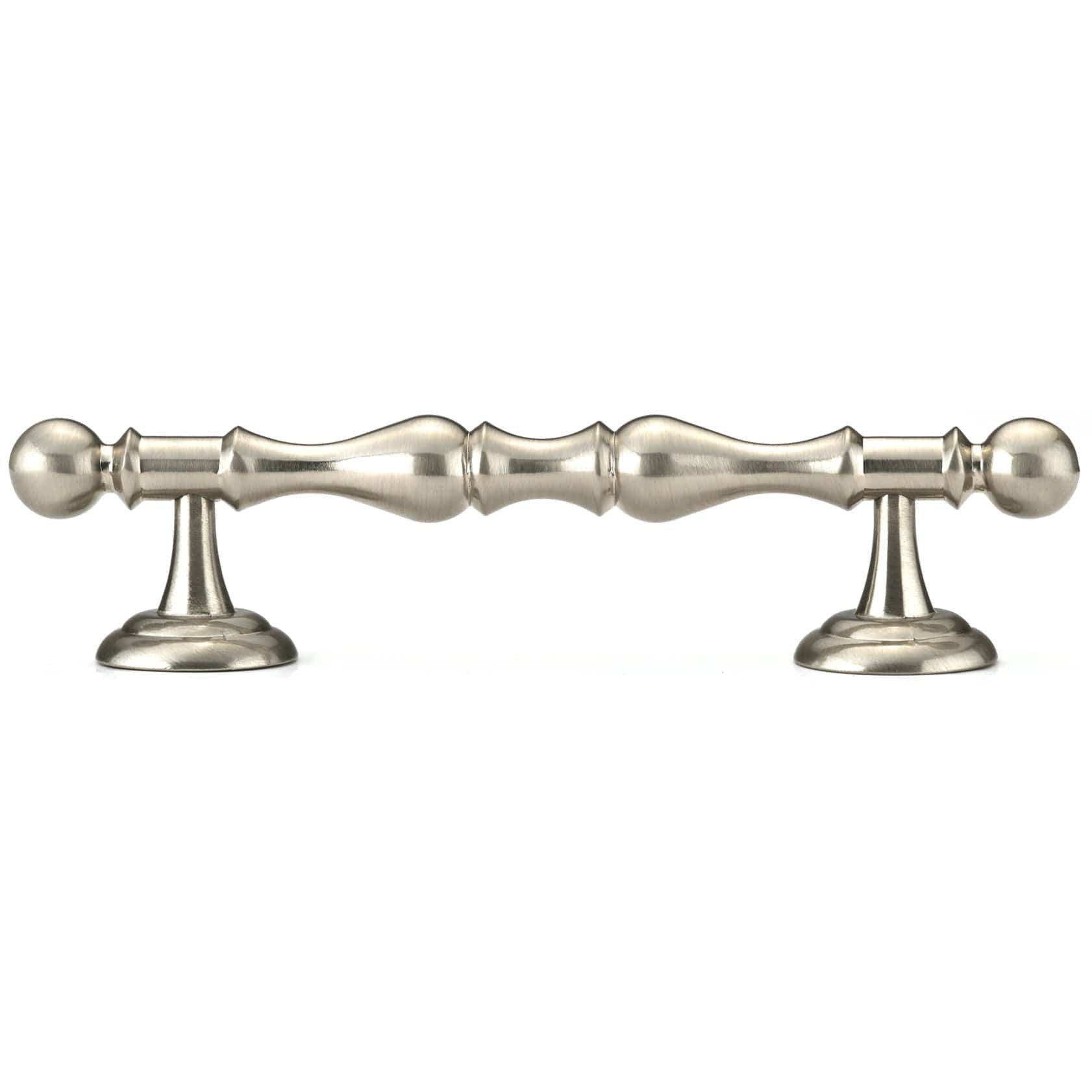 Traditional Pull, 4" Center-to-Center, Brushed Nickel alt 0