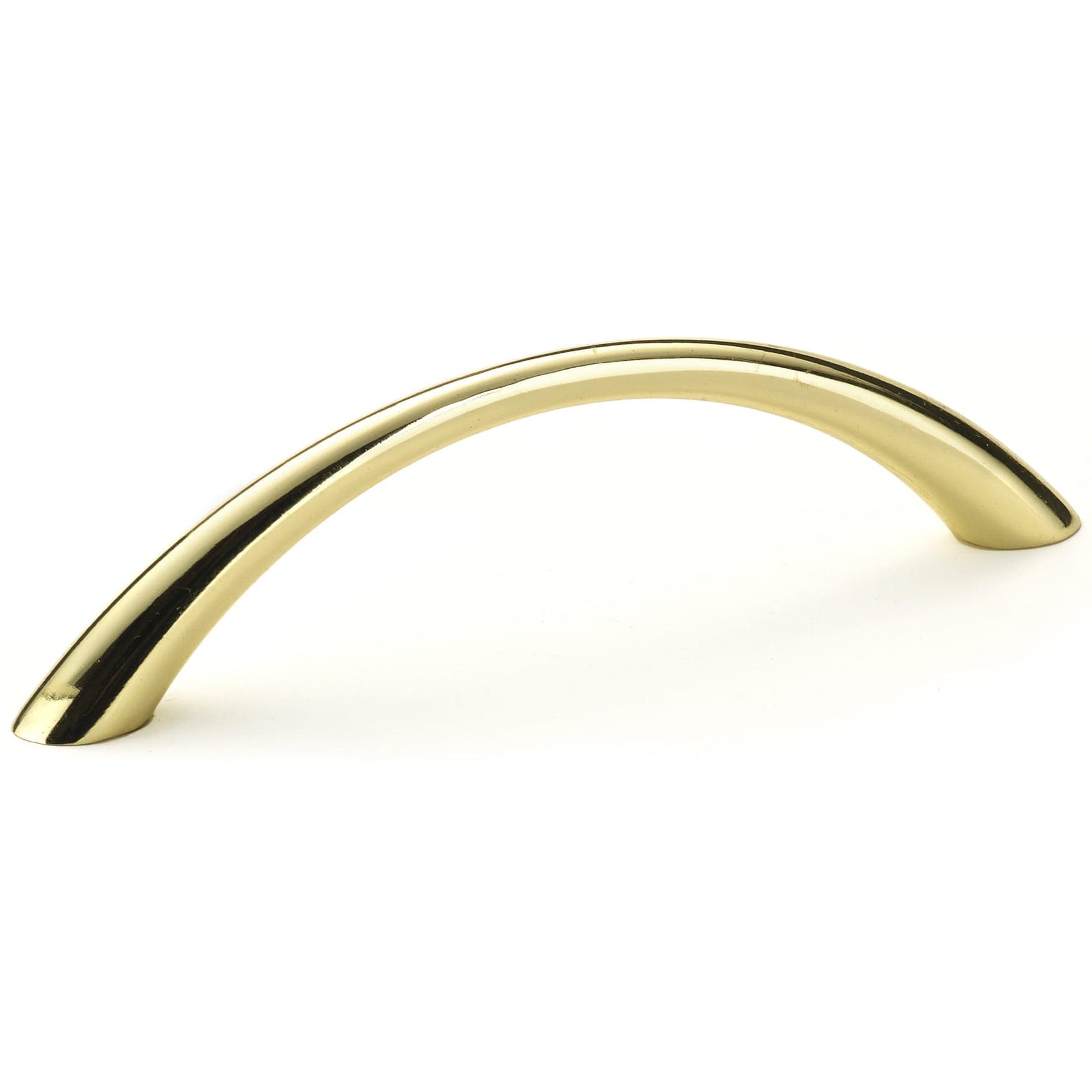 Contemporary Pull, 3-3/4" Center-to-Center, Brass alt 0