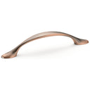 Traditional Pull, 3-3/4" Center-to-Center, Antique Copper alt 0