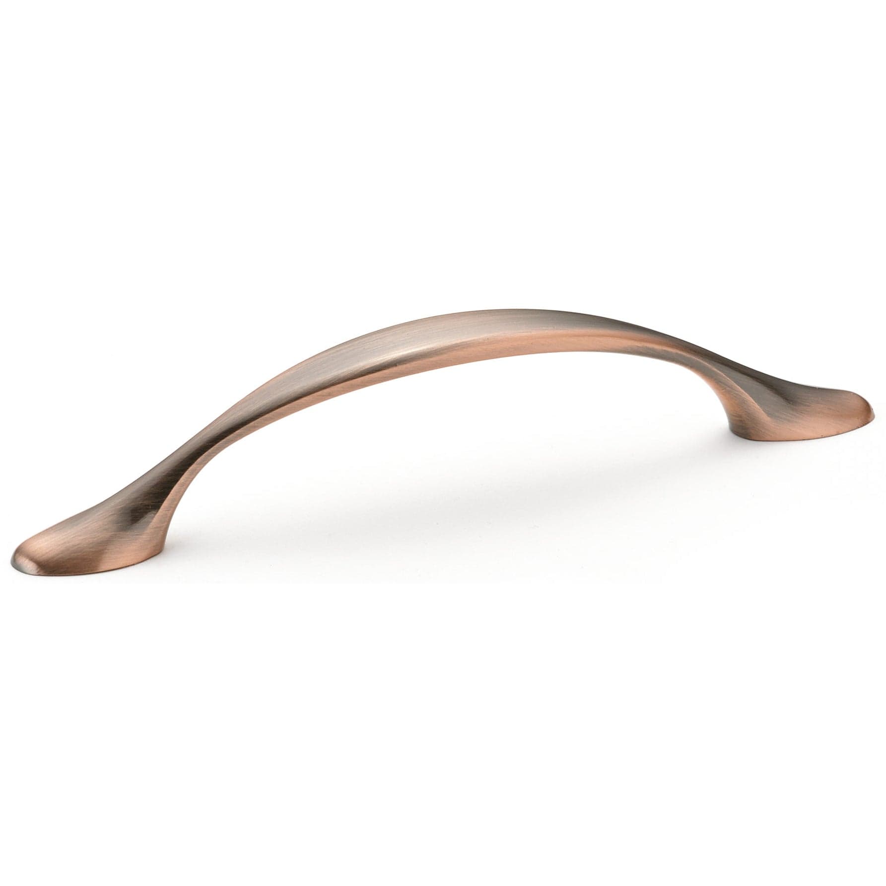 Traditional Pull, 3-3/4" Center-to-Center, Antique Copper alt 0