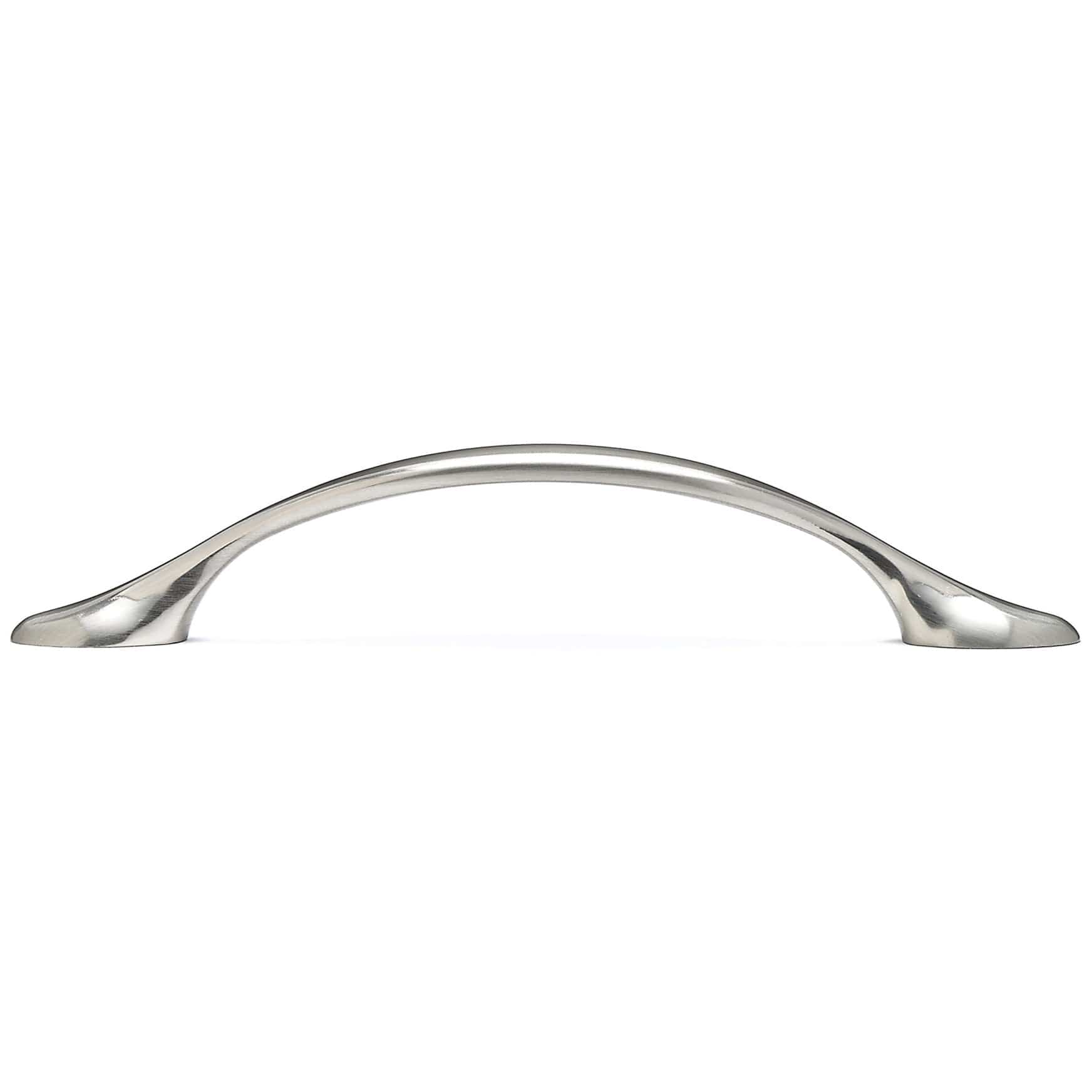 Traditional Pull, 3-3/4" Center-to-Center, Brushed Nickel alt 0