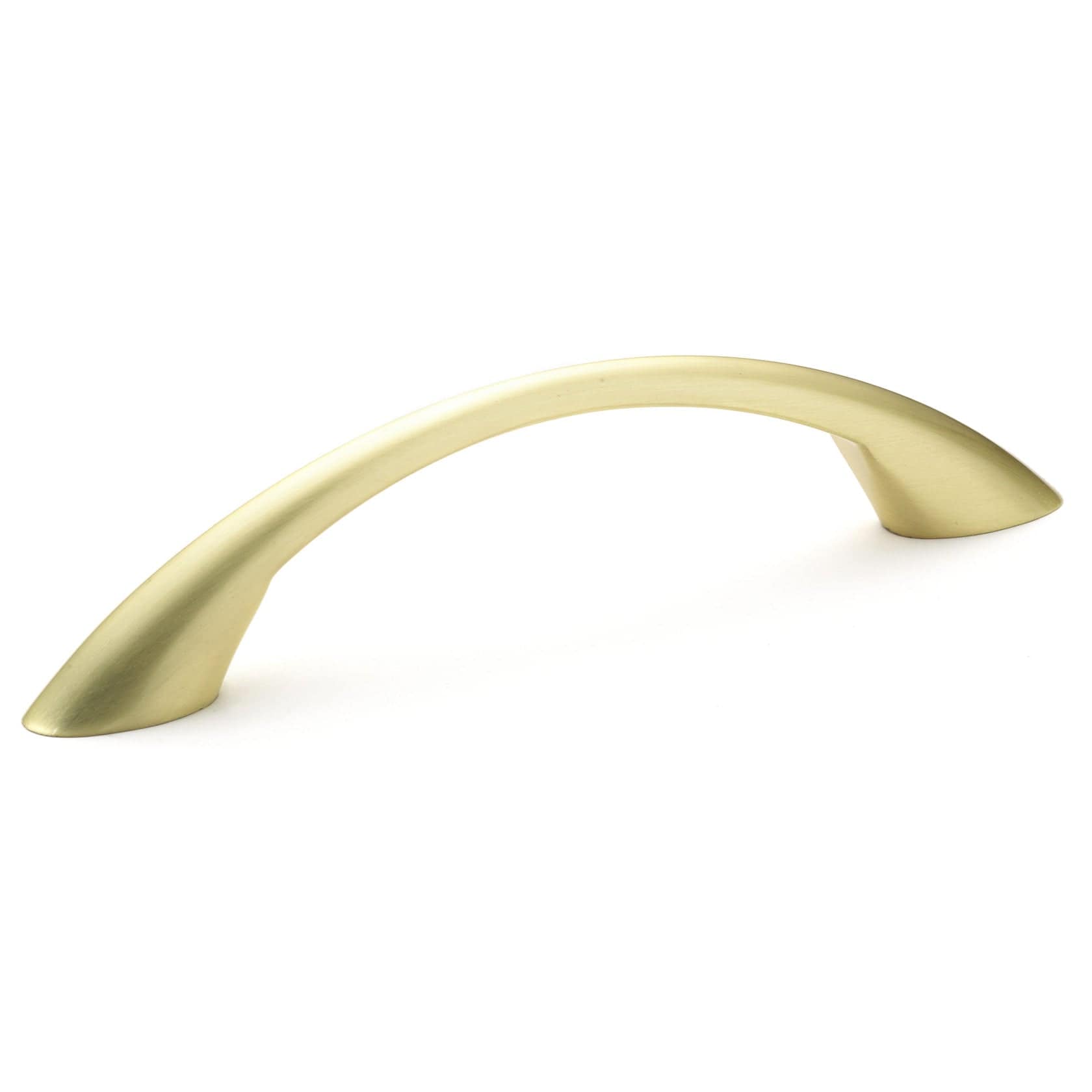 Contemporary Pull, 3-3/4" Center-to-Center, Satin Brass alt 0