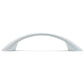 Contemporary Pull, 3-3/4" Center-to-Center, White alt 0