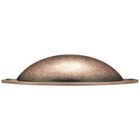 Traditional Cup Pull, 3" Center-to-Center, Antique Copper alt 0