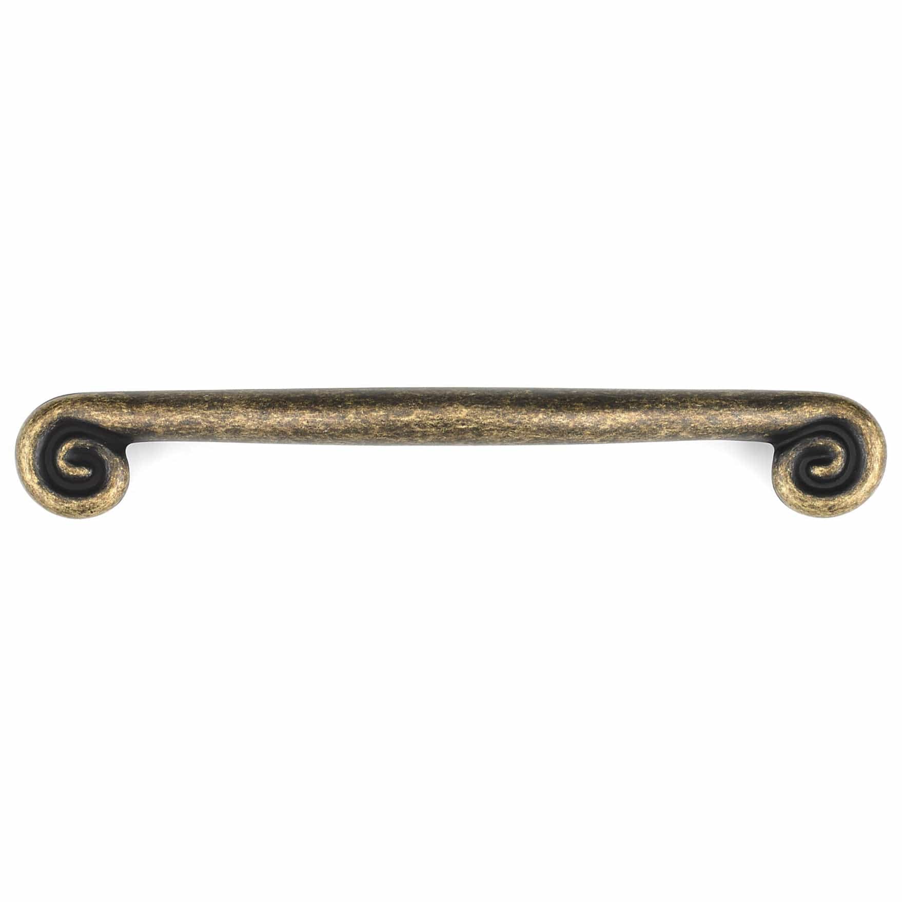 Traditional Pull, 5-1/16" Center-to-Center, Burnished Brass alt 0