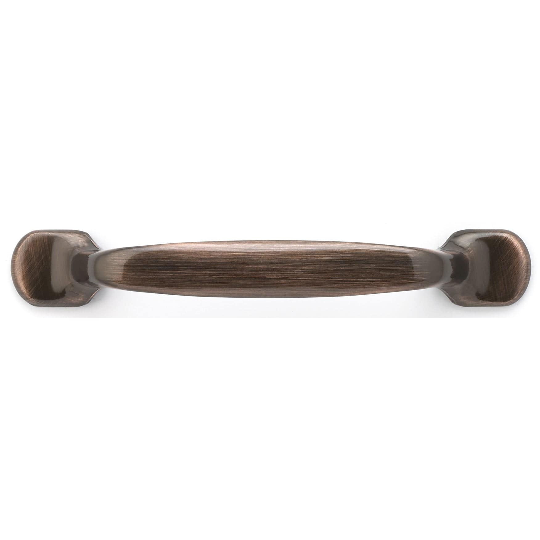 Traditional Pull, 3-3/4" Center-to-Center, Antique Copper alt 0
