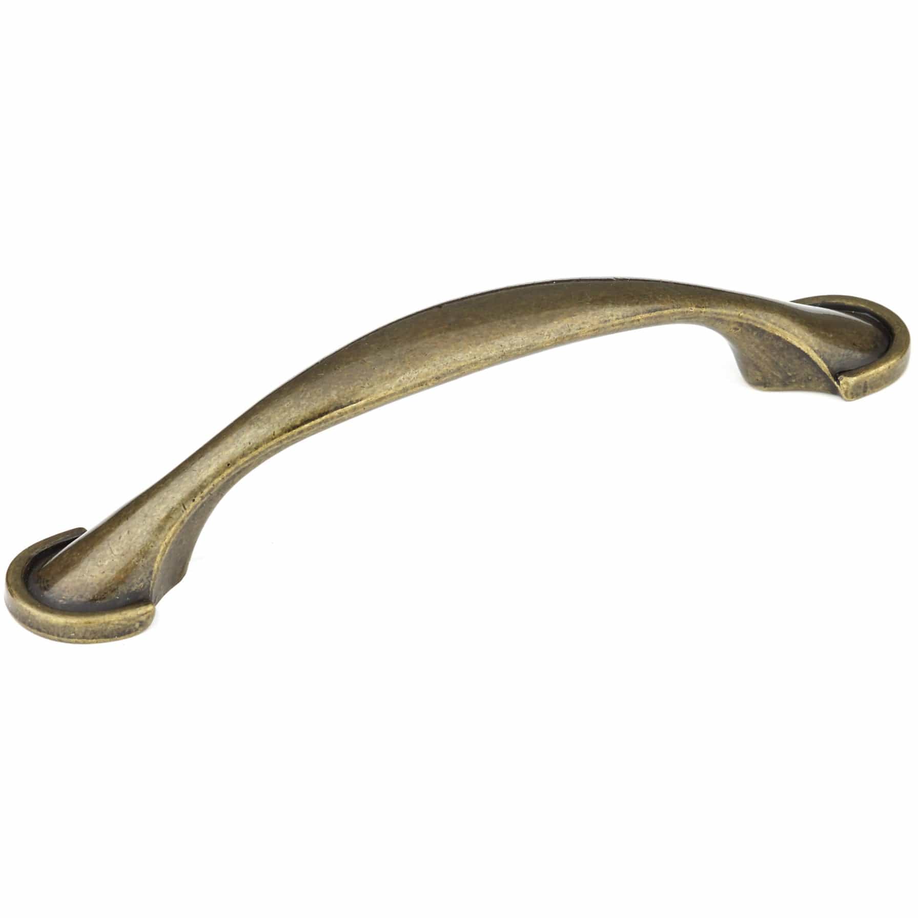 Traditional Pull, 3-3/4" Center-to-Center, Regency Brass alt 0