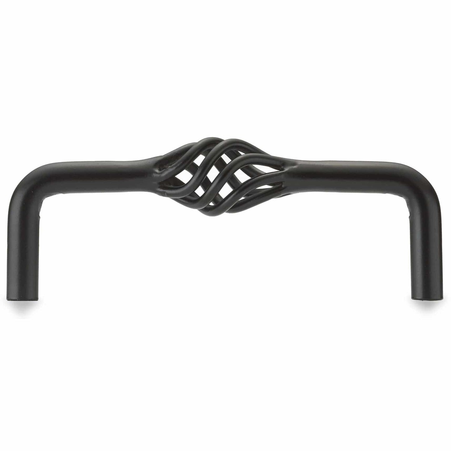 Traditional Pull, 4" Center-to-Center, Matte Black alt 0
