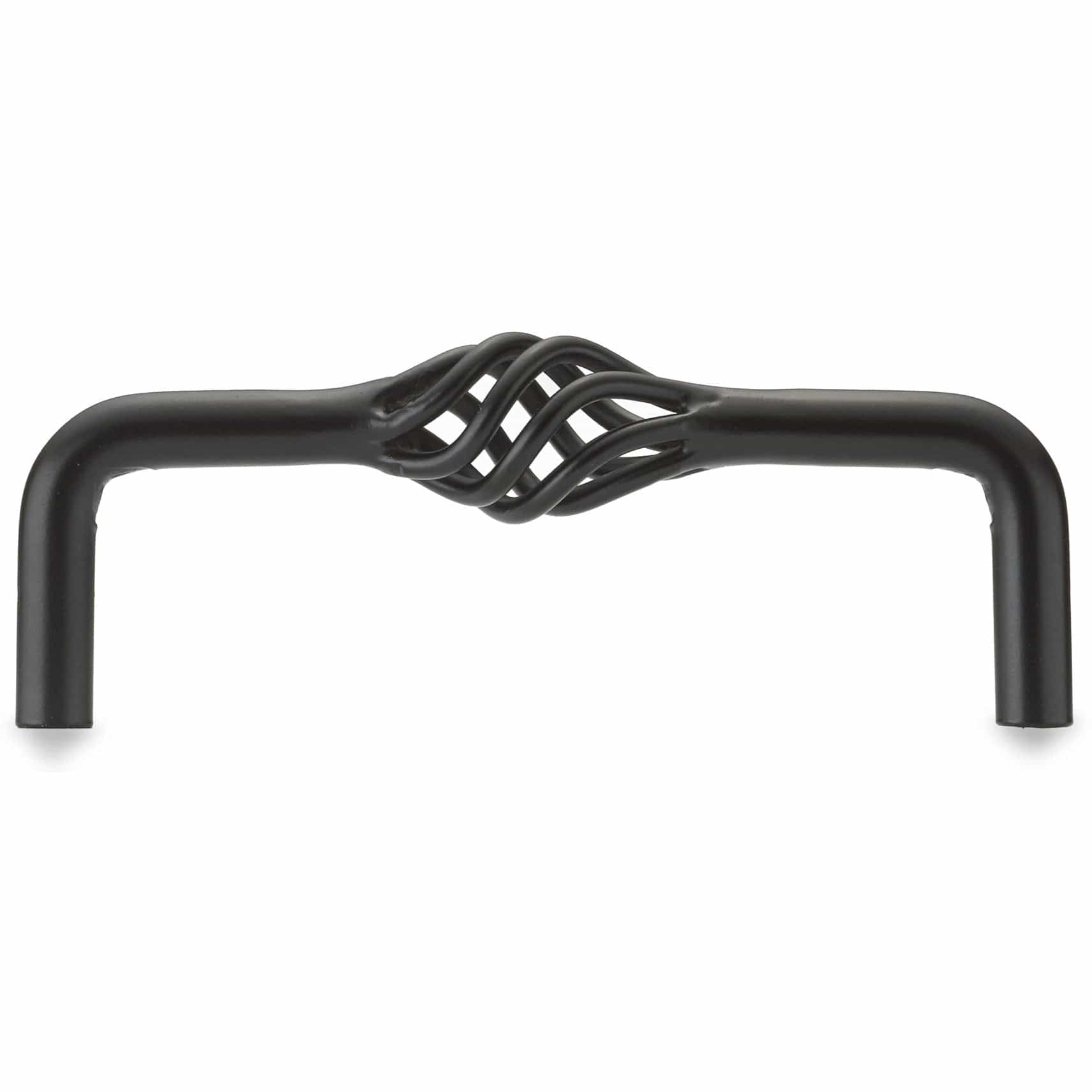 Traditional Pull, 4" Center-to-Center, Matte Black alt 0