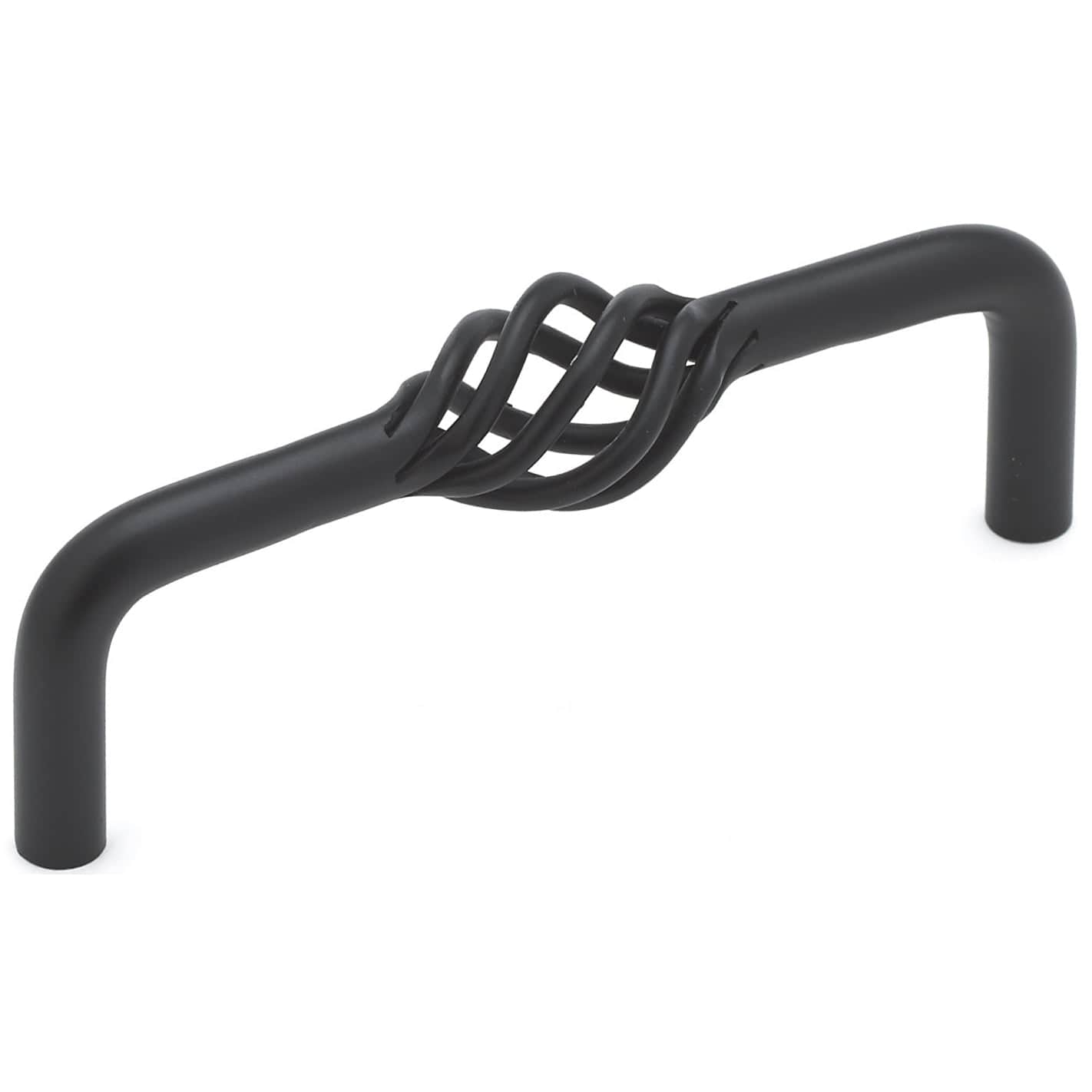 Traditional Pull, 3-3/4" Center-to-Center, Matte Black alt 0