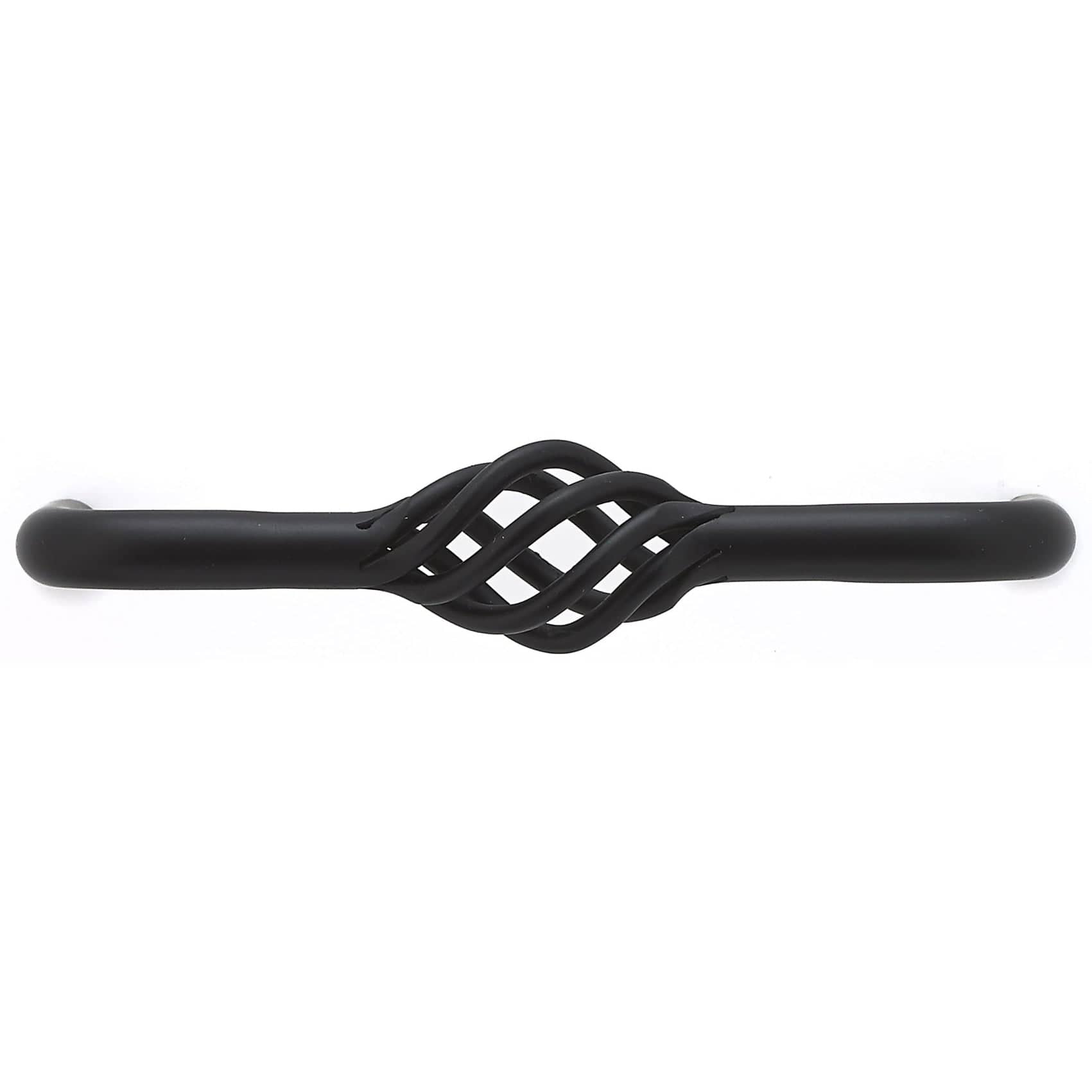 Traditional Pull, 3-3/4" Center-to-Center, Matte Black alt 0