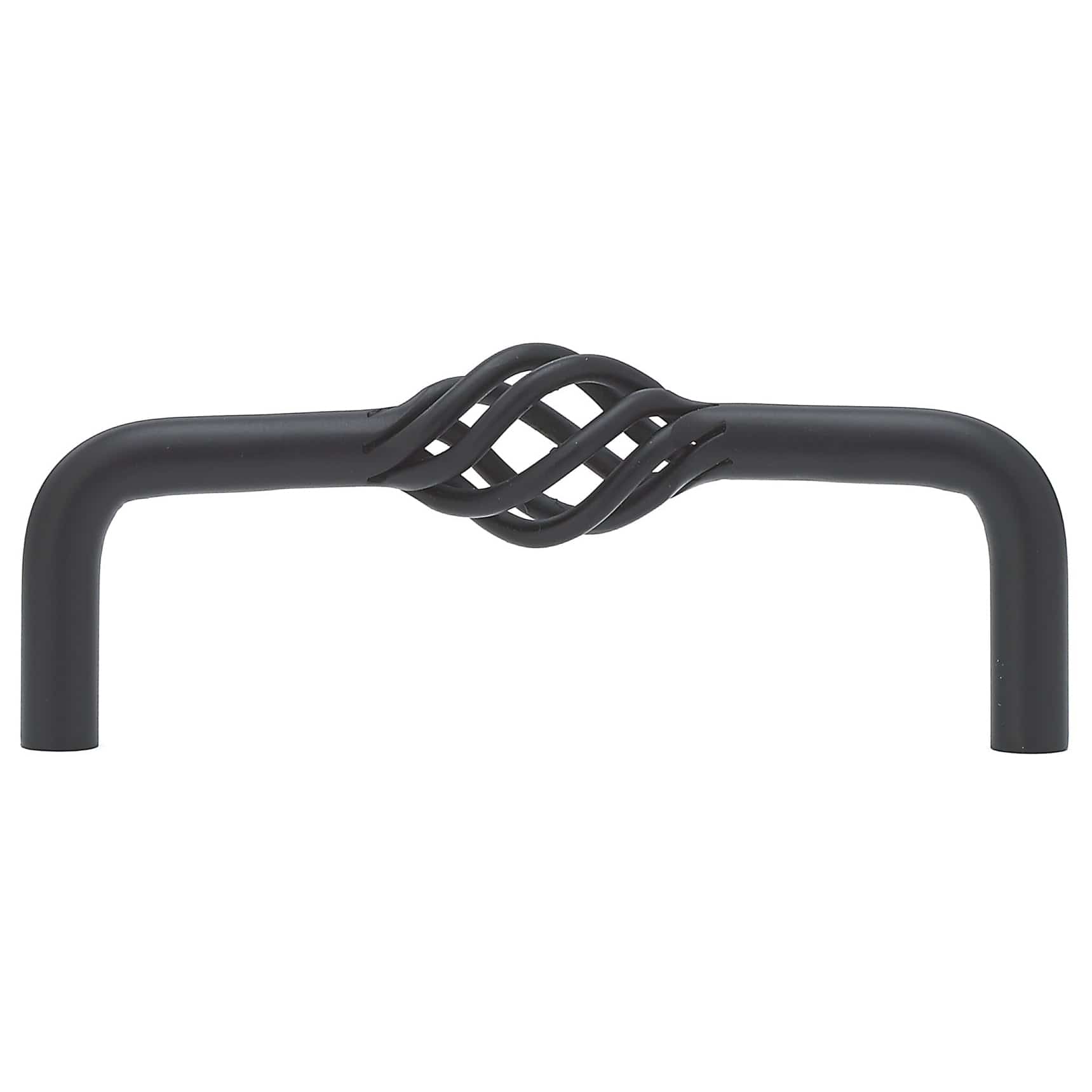 Traditional Pull, 3-3/4" Center-to-Center, Matte Black alt 0