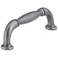 Traditional Pull, 3-3/4" Center-to-Center, Wrought Iron alt 0