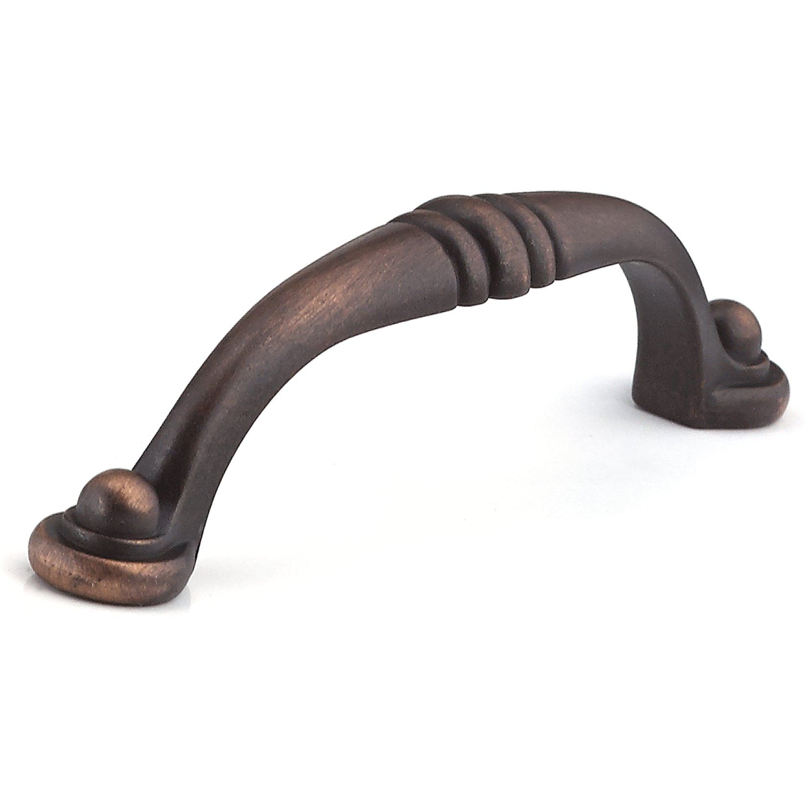 Traditional Pull, 3-3/4" Center-to-Center, Brushed Oil-Rubbed Bronze alt 0