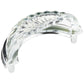 Eclectic Pull, 3" Center-to-Center, Chrome, Clear alt 0