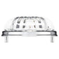 Eclectic Pull, 3" Center-to-Center, Chrome, Clear alt 0