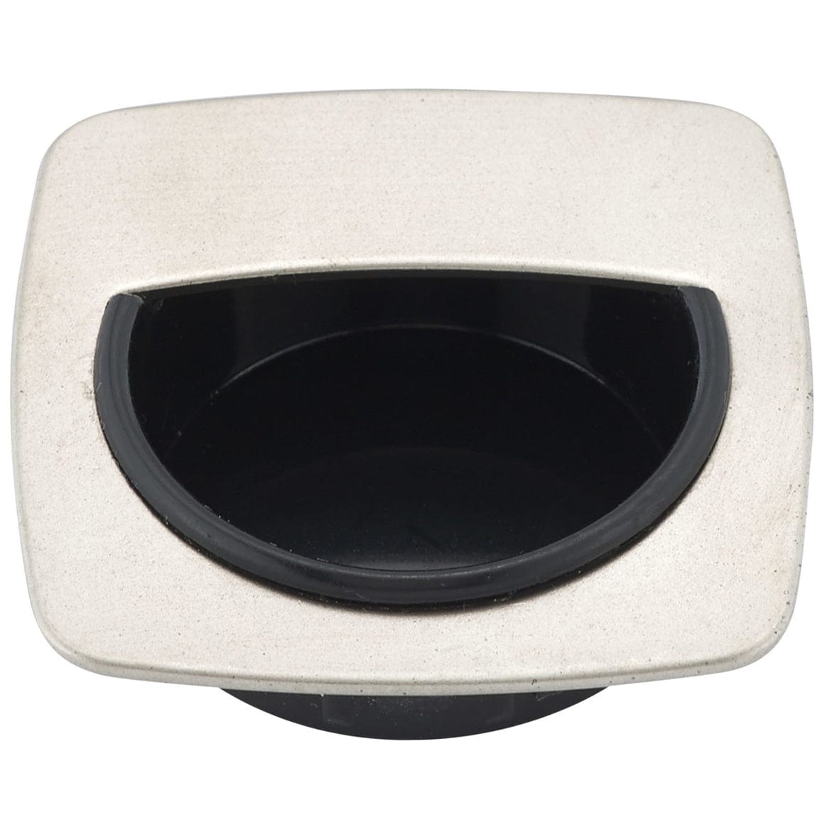 Contemporary Recessed Pull, 1-25/32" x 1-25/32", Brushed Chrome alt 0