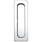 Contemporary Recessed Pull, 1-31/32" x 21/32", Matte Chrome alt 0