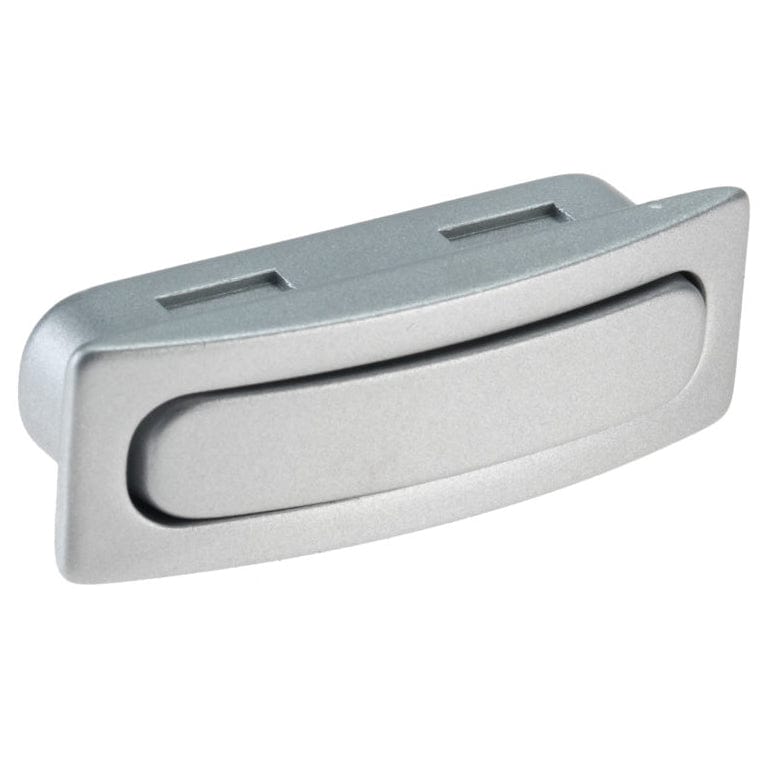 Contemporary Recessed Pull, 1-31/32" x 21/32", Matte Chrome alt 0