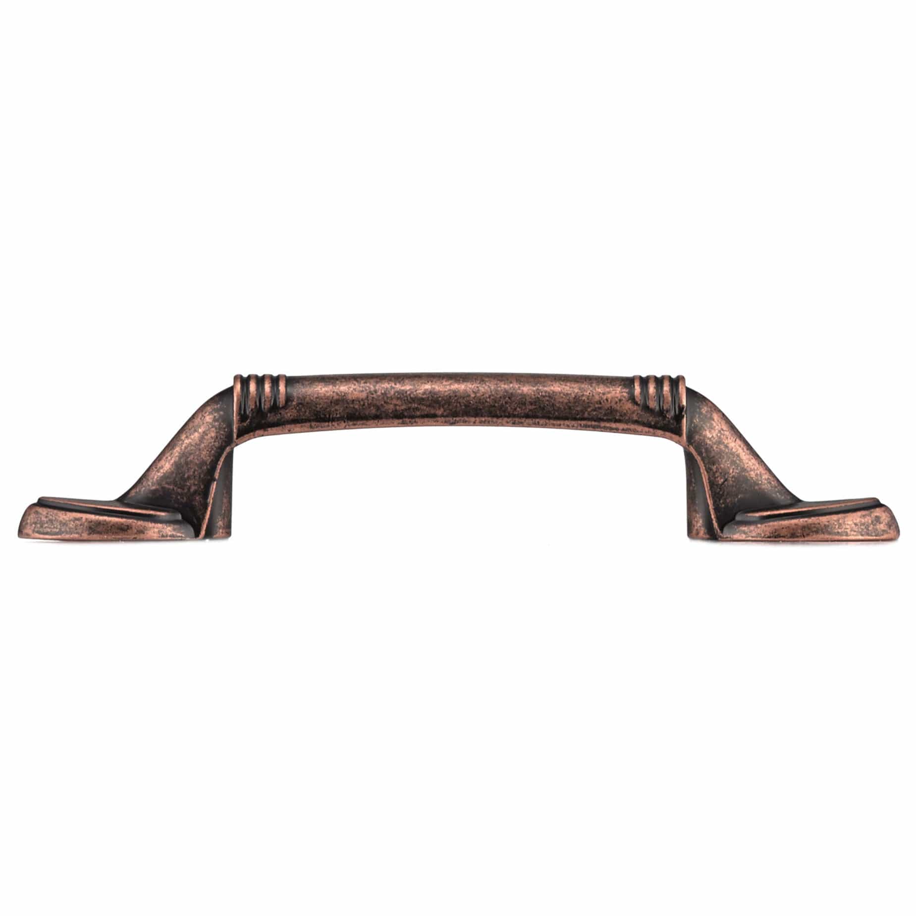Traditional Pull, 3" Center-to-Center, Antique Copper alt 0