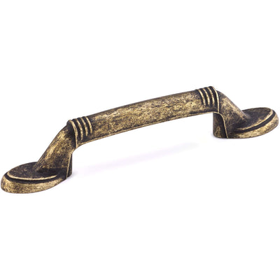 Traditional Pull, 3" Center-to-Center, Burnished Brass alt 0