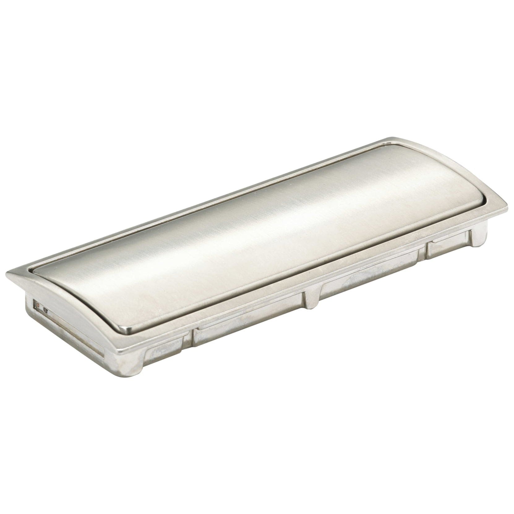 Contemporary Recessed Pull, 2-1/2" Center-to-Center, Brushed Nickel alt 0