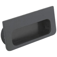 Contemporary Recessed Pull, 4-7/32" x 1-7/8", Matte Black alt 0