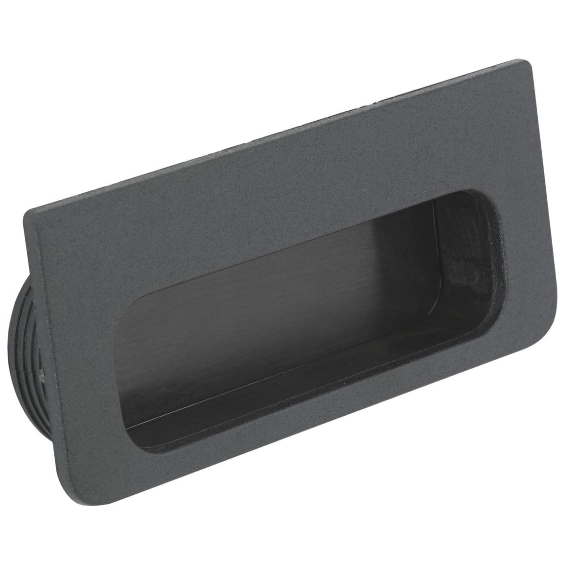 Contemporary Recessed Pull, 4-7/32" x 1-7/8", Matte Black alt 0