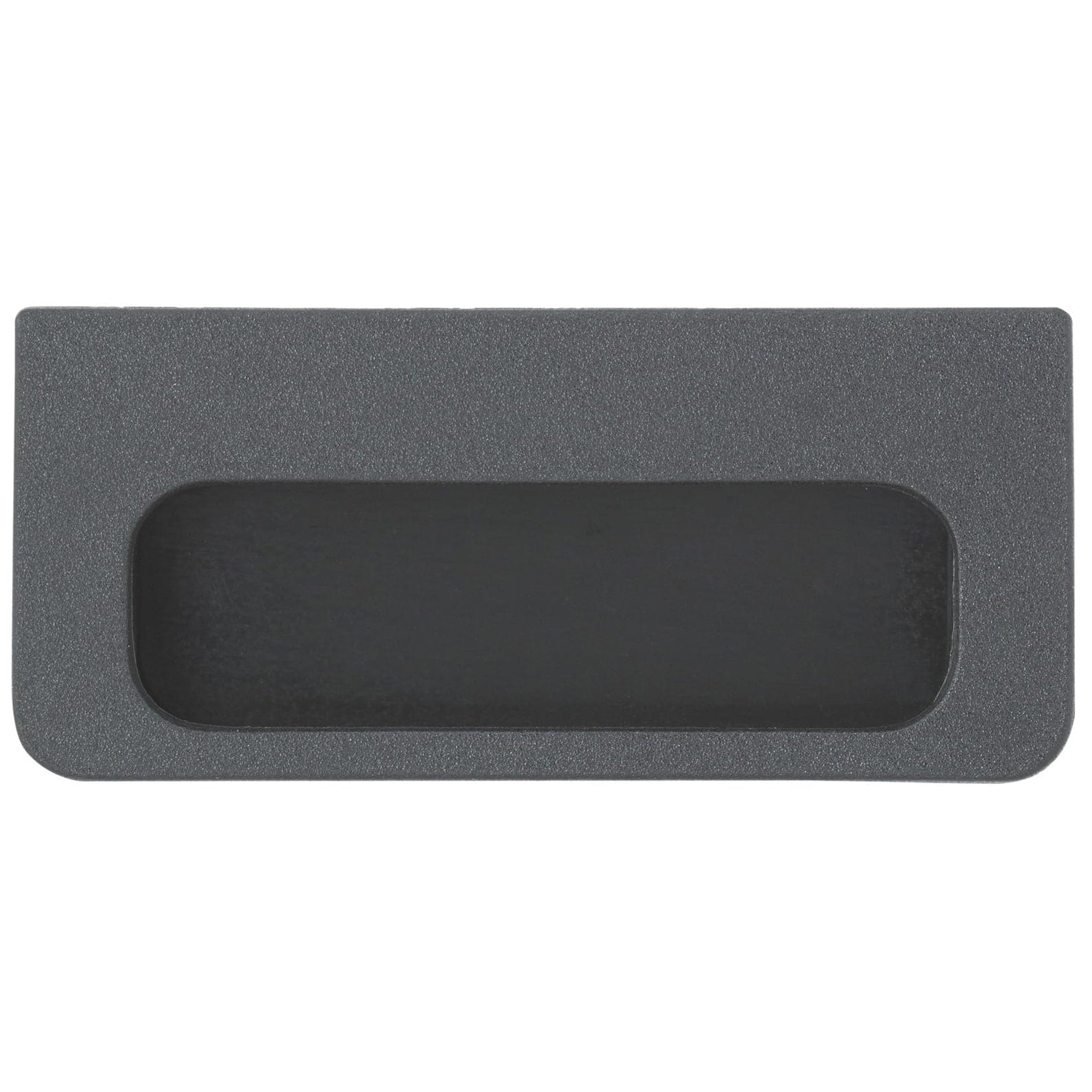 Contemporary Recessed Pull, 4-7/32" x 1-7/8", Matte Black alt 1