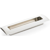 Contemporary Recessed Pull, 5-1/16" Center-to-Center, Brushed Nickel alt 0