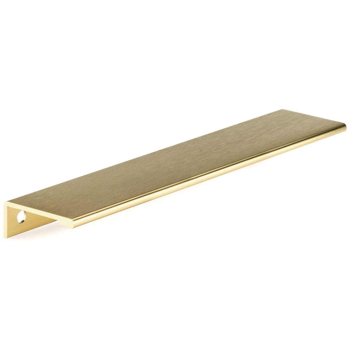 Contemporary Edge Pull, 7-9/16" Center-to-Center, Satin Gold alt 0