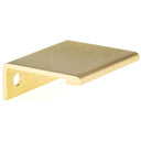 Contemporary Edge Pull, 1-5/16" Center-to-Center, Satin Gold alt 0